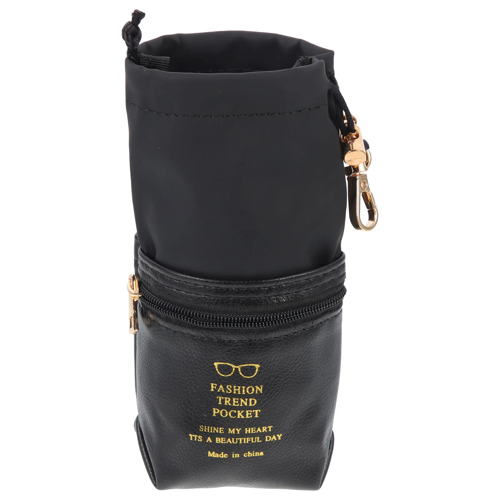 

Durable PU Glasses Holder Drawstring Bag Portable Multi-Function Storage Pouch for Eyeglasses Safekeeping