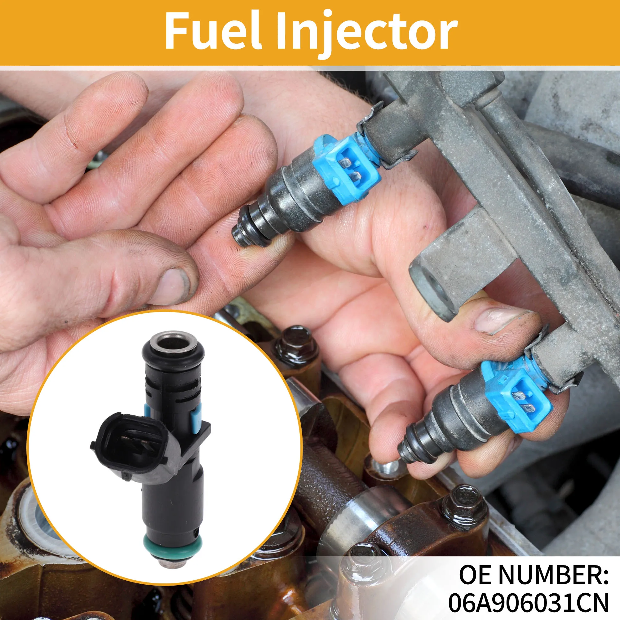 

UXCELL 1 шт. No 06A906031CN Топливная форсунка двигателя VW Jetta 2010 Топливная форсунка