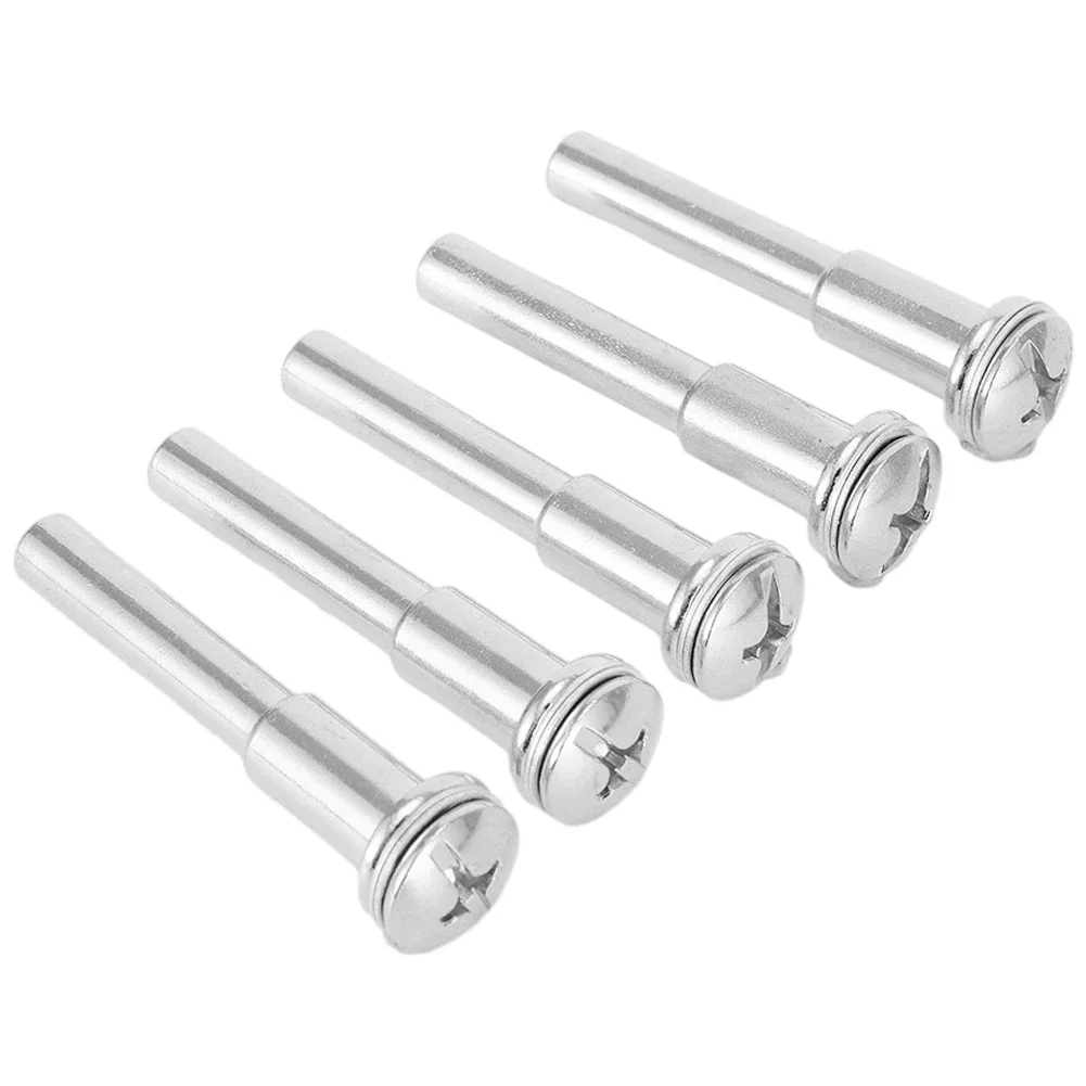 5pcs 커넥팅 로드 고속 강철 연마 용지 샌딩 디스크 실버 6mm 샌드페이퍼 용 천 백킹 연마 새 제품