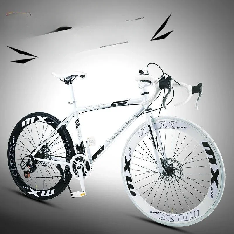 Road Bike Variable Speed Racing Bike Male Female Solid Tire Curve