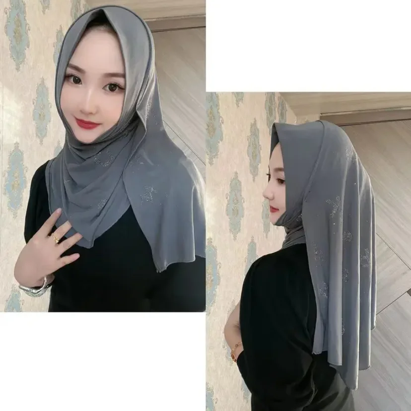 Diamanti Comoda copertura avvolgente Hijab Femme Musulman