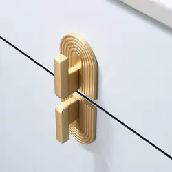 Gold Cabinet Handles and Knobs Bedroom Wardrobe Pulls Simple Zinc Alloy Furniture Hardware Kitchen Accessories 16/32mm