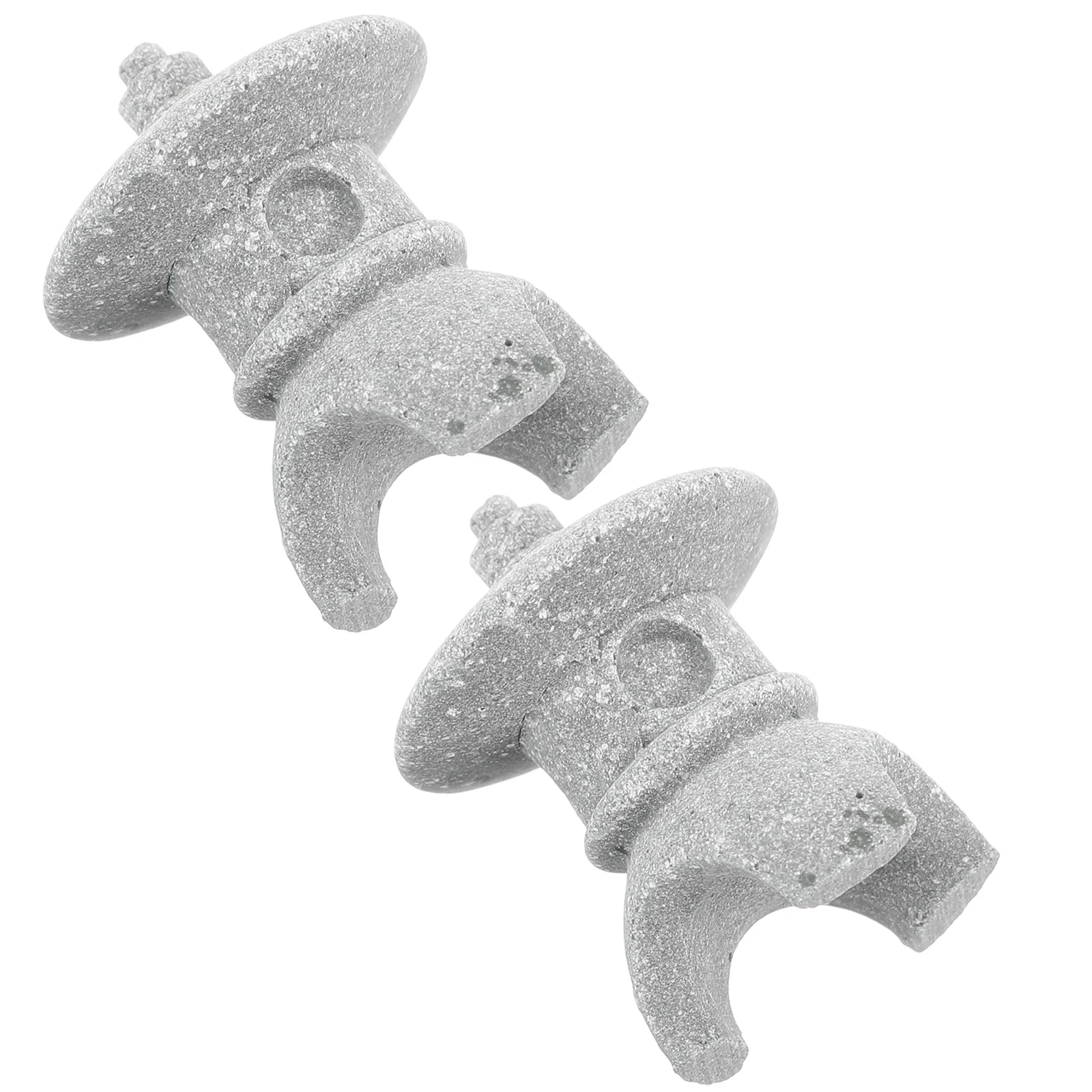 

2Pcs Miniature Pagoda Statue Durable Sandstone Small Garden Decor Micro Landscape Mini Tabletop Ornament Miniature Pagoda Statue