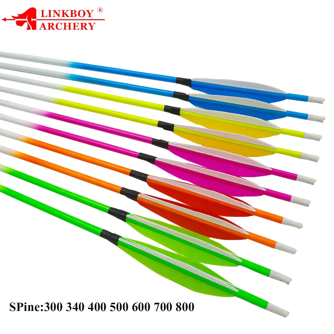 12PCS Archery Carbon Arrow Sp600 32inch 5inch Turkey Feather Shuttlecock Feather Y Nock 100gr Tips Traditional Bow Hunting