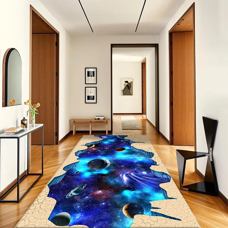 

Home Visual Vortex Universe Carpet for Living Room Decoration Non Slip Area Rug Large Bedroom Bedside Sofa Rug Hallway Floor Mat