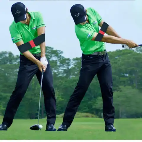Nastro per altalena da golf Cintura per la correzione della postura da golf Cinghie di ausilio Fascia da braccio Allenamento per principianti Assistenza alle azioni professionali Sport all'aria aperta