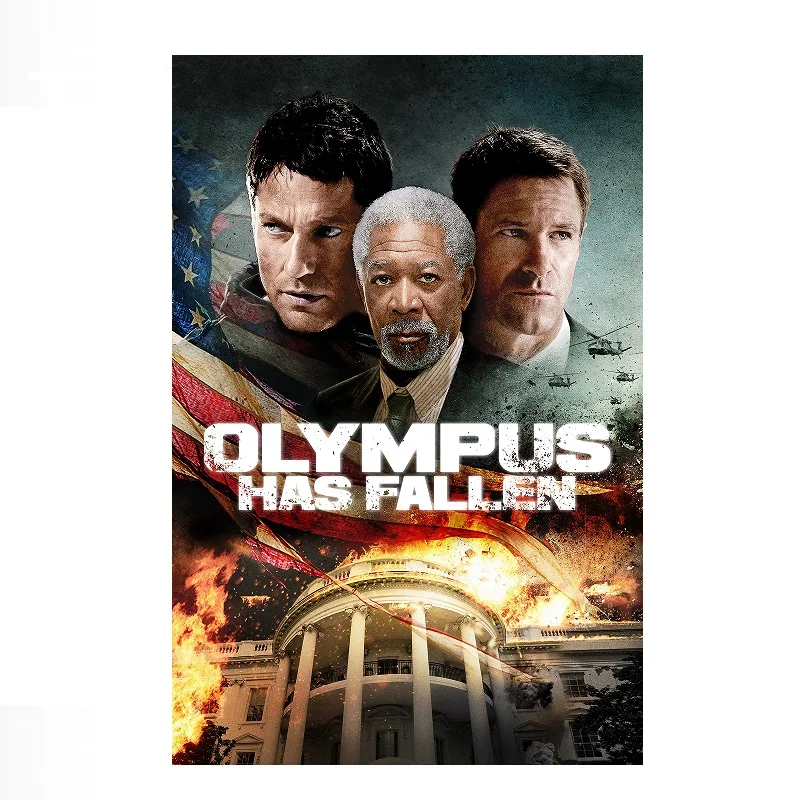 Olympus Has Fallen Movie, Print Art Canvas Poster, For Living Room Decor Home Wall Picture