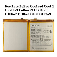 Original Battery For LeEco Letv le3 Le 3 LeRee Coolpad Cool 1 Dual Pro C106-9/8 C107 C103 4100mAh High Quality Bateria Batteries