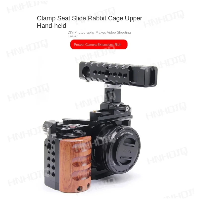 For Camera with Sliding Chute  Clamp Pedestal Handle Universal Smoker Rabbit Cage Portable Photography Hot Shoe DSLR Stand