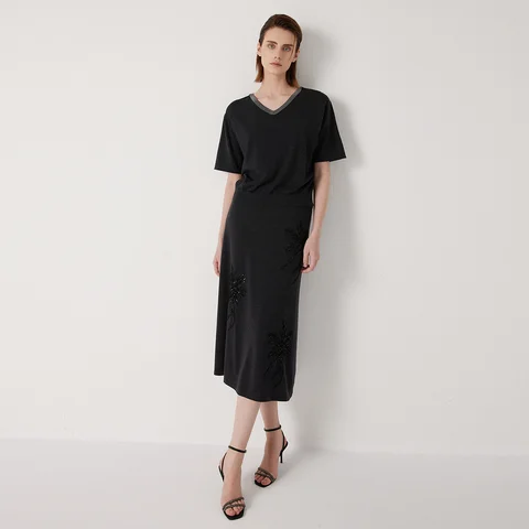 BC1070 Women's Summer Sweater, Wool, Silk Ladies Clothing,Soft, Comfortable, Fashionable Women's Wardrobe Essential