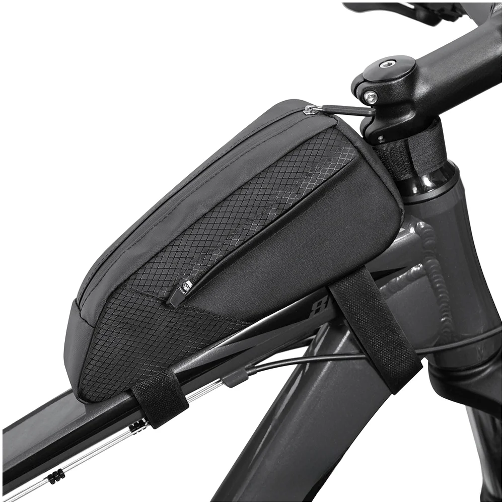 

/Waterproof /TPU /Hard Shell Bicycle Top Tube Bag 1.8L Large Capacity Storage Container With Adjustable Straps For Mountain Road