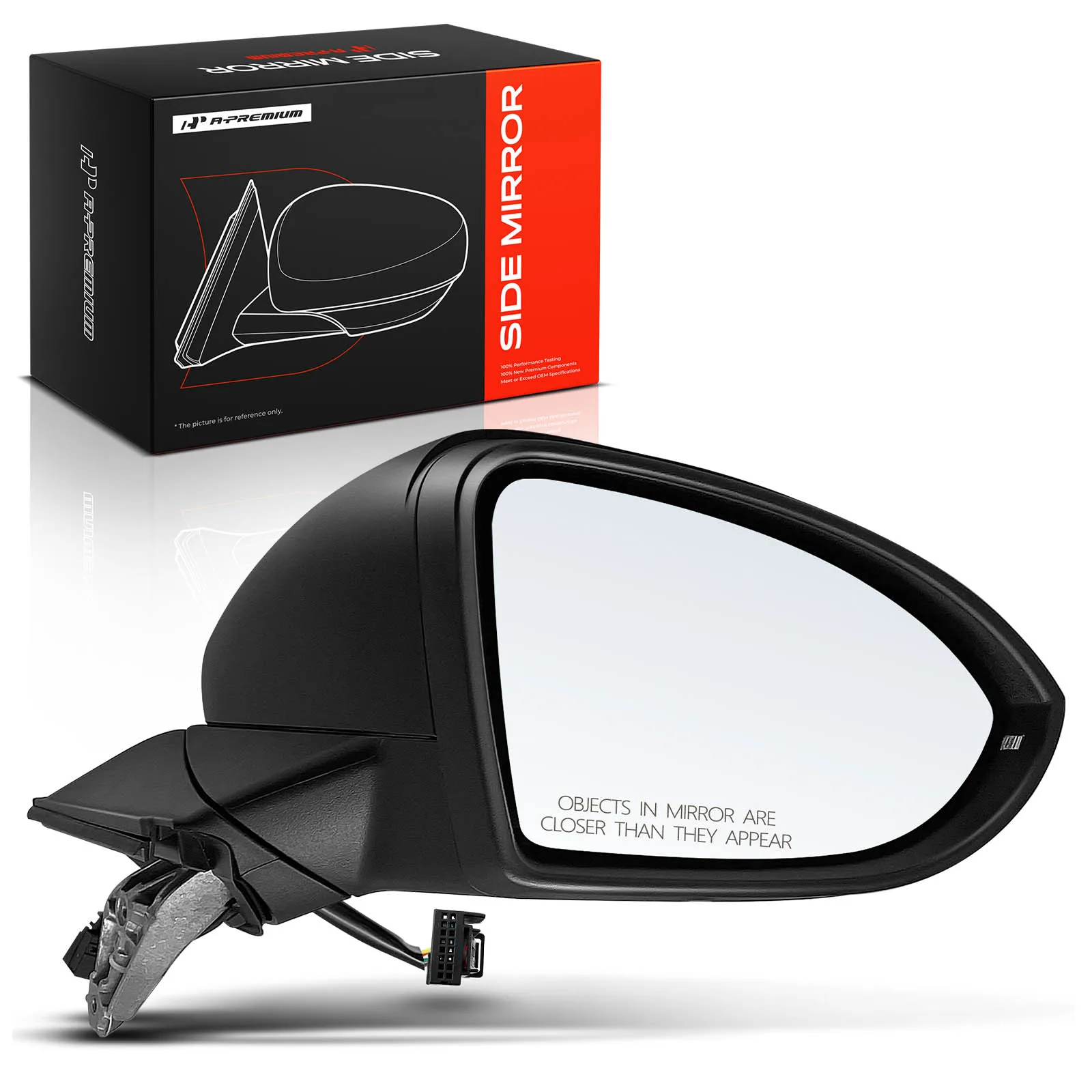 A-Premium Passenger Side Power Door Mirror for Volkswagen Golf GTI 2015-2021 Golf Alltrack 2017-2019 Golf SportWagen 2015-2019