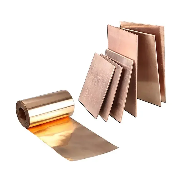 C17200 Beryllium Bronze Copper Alloy Foil Sheet Plate 0.01mm 0.02mm 0.03mm 0.04mm 0.05mm 0.06mm 0.07mm 0.08mm 0.1mm 0.2mm 3mm