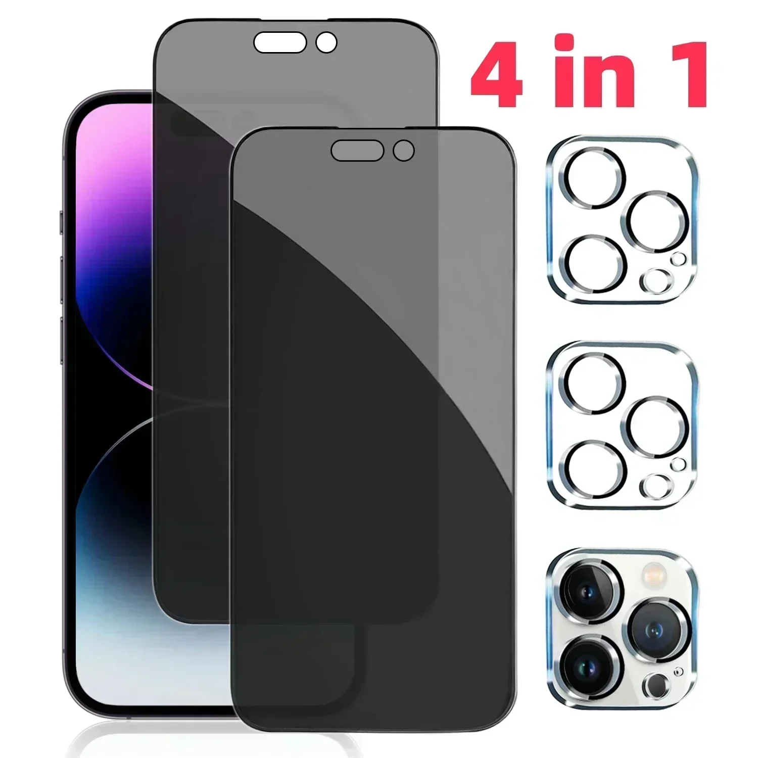 [2+2 Pack]Privacy Tempered Glass For iPhone 14 13 11 Pro 12 Mini XS Max X XR Anti Spy Glass For iPhone 14 Plus Screen Protectors