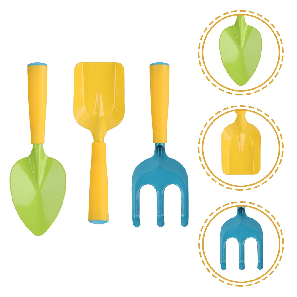 3 pièces outils de jardin jouet de jardinage enfants jouets de plage enfant en bas âge Kit pour enfants pelle pour enfants