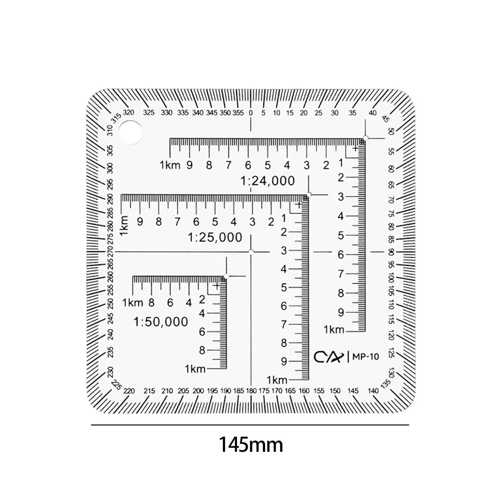 Pocket Grid Portable Educational Easy to Read 1:24,000 Scale Accurate for Utm,