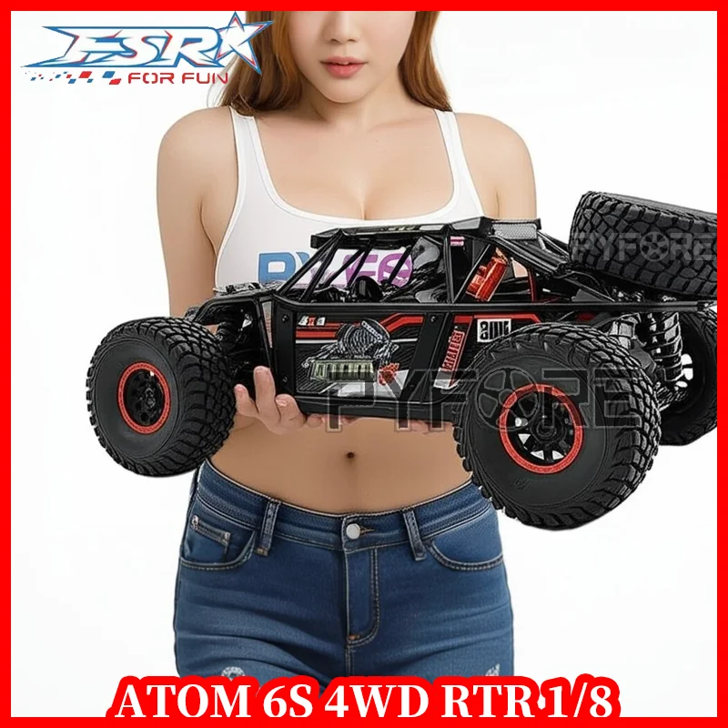 FSR Racing ATOM 6S Borstelloze 4WD RTR 1/8 RC auto's voor volwassenen Elektrische Afstandsbediening Auto Buggy RC Truck rc crawler speelgoed voor jongens