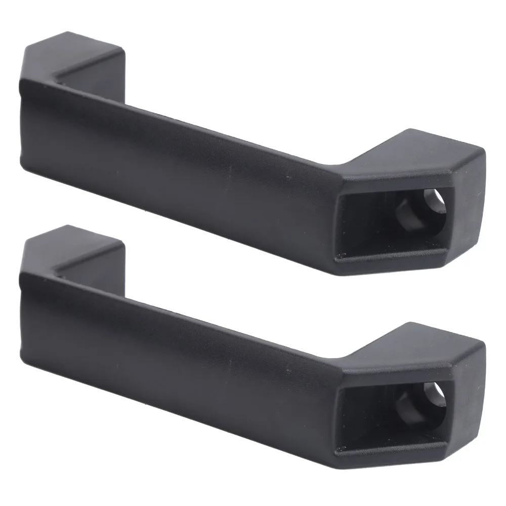 2 pcs 150mm / 120mm Hole Centers Plastic Pull Handle / Grab Handle 8.5mm Mounting Hole Diameter Nylon Machine Tool Handle Black