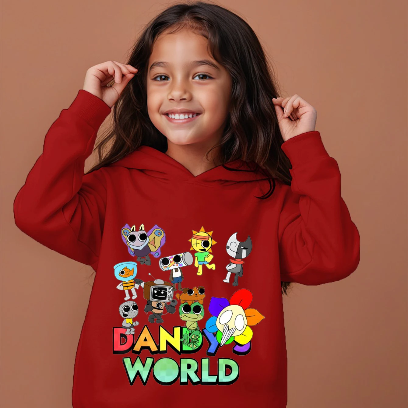 Children Dandys World Cartoon Kids Game Dandy's World Hoodie Sweatshirt Girls Spring Hooded Pullover Boys Long Sleeve Clothes