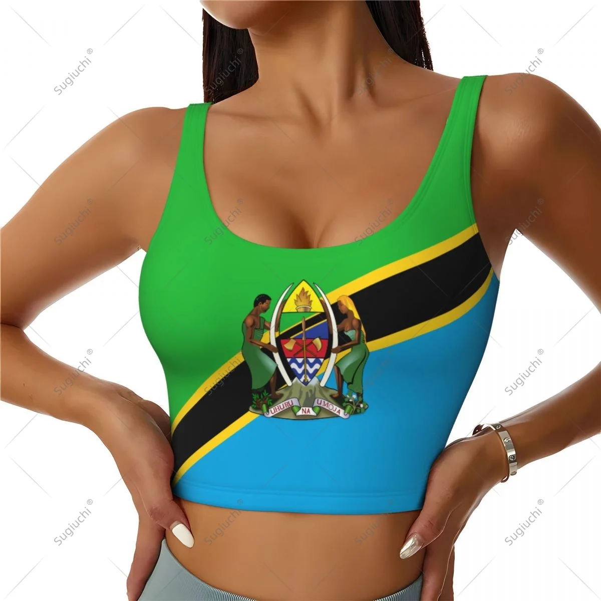 

Женский спортивный жилет с флагом Танзании для занятий спортом, легкий, модный, для йоги и тренировок