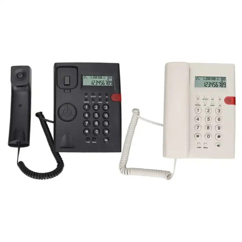 K010A-1 Landline Phone Desk Corded Telephone for Home/Hotel/Office English