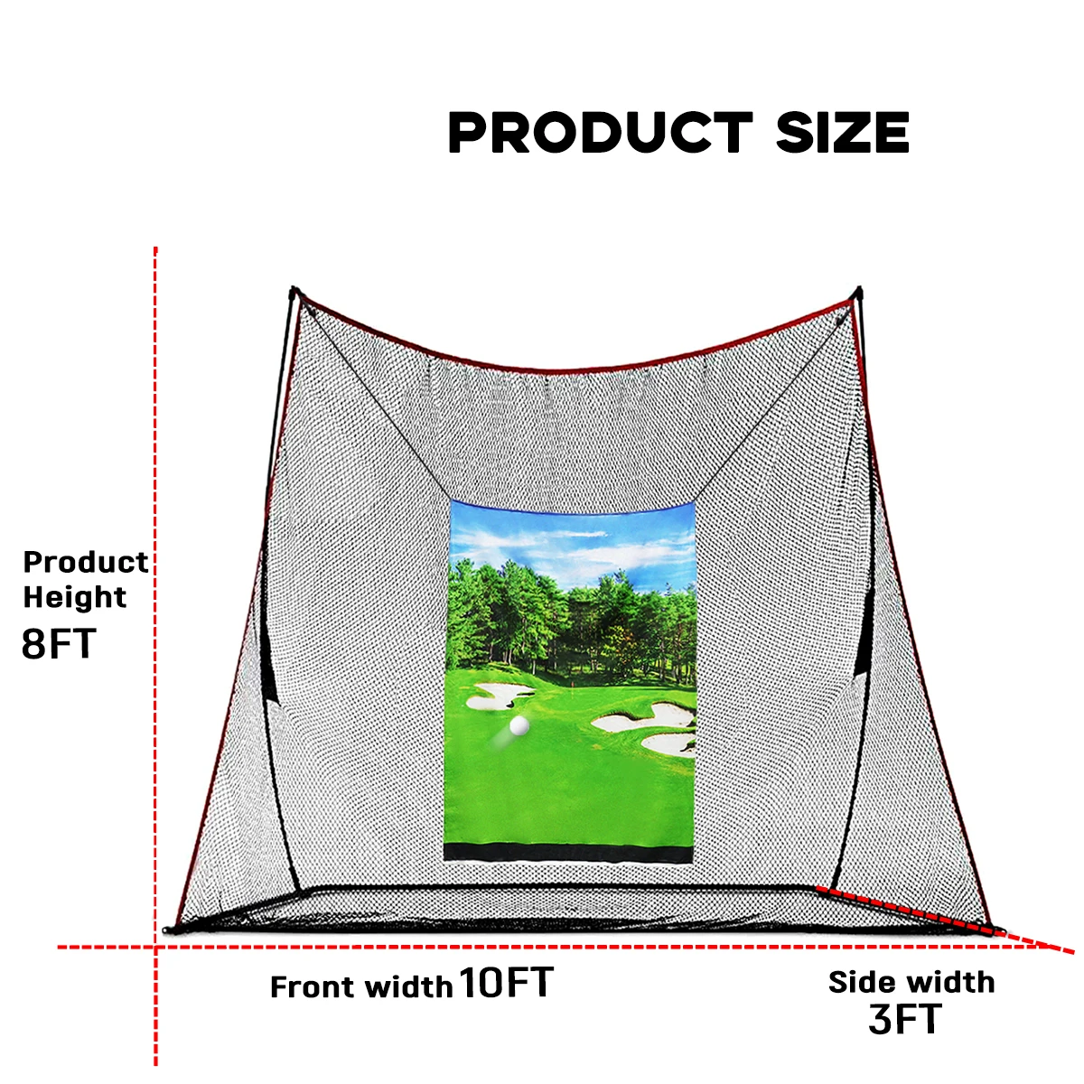 Golf Net  Hitting Nets with hitting mat Training Aids Practice  for Backyard  Chipping