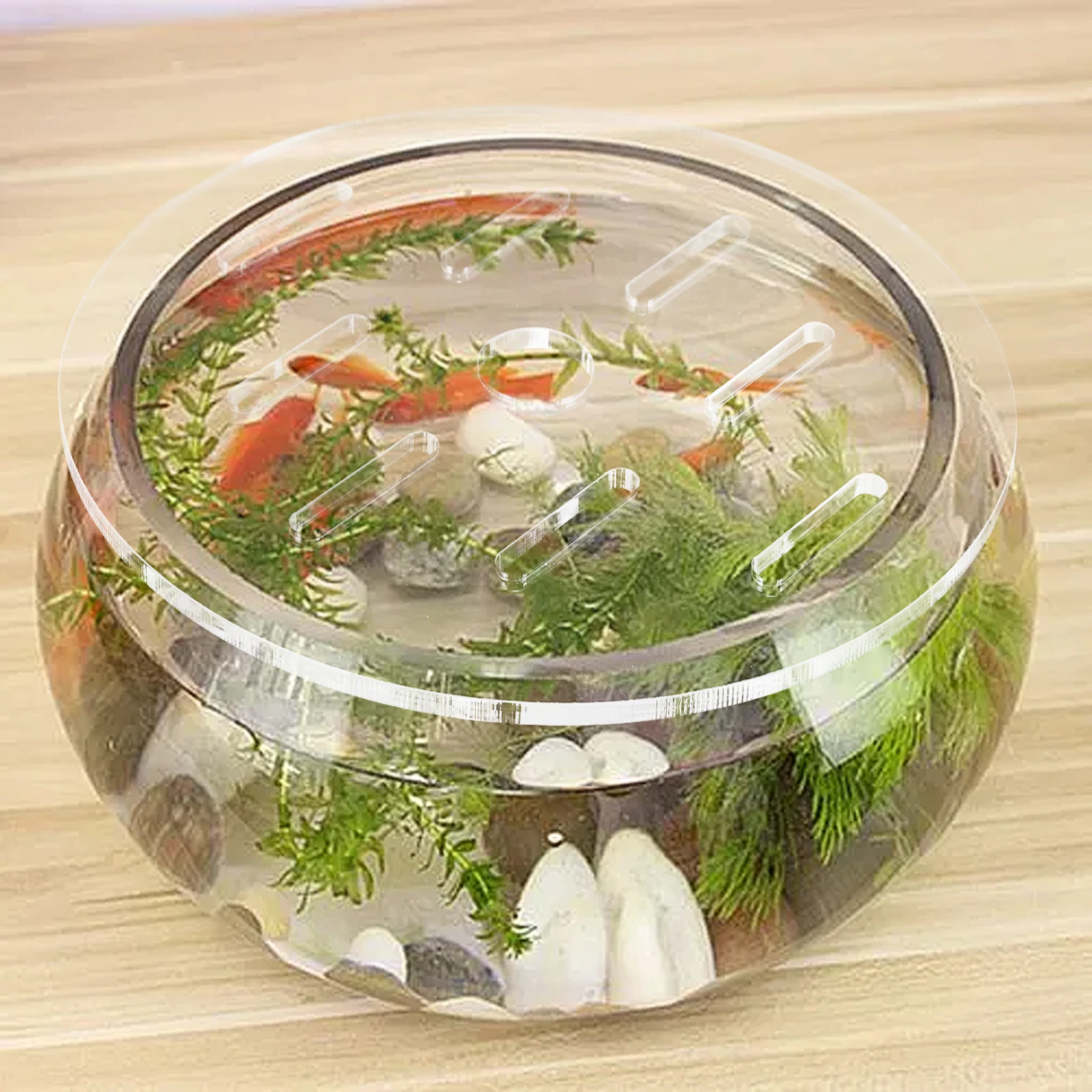 

Fish Tank Cover Aquarium Top Lid Acrylic Anti Escaping Reusable Terrarium Protector Durable Wear Resistant Living Room Decor