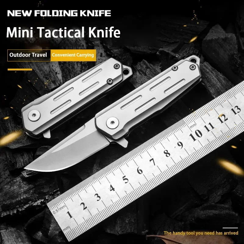 High Quality Outdoor Mini Pocket Knife Folding Knife D2 Steel Blade 440C Handles Safety Tactical Knives Fishing EDC Multitool