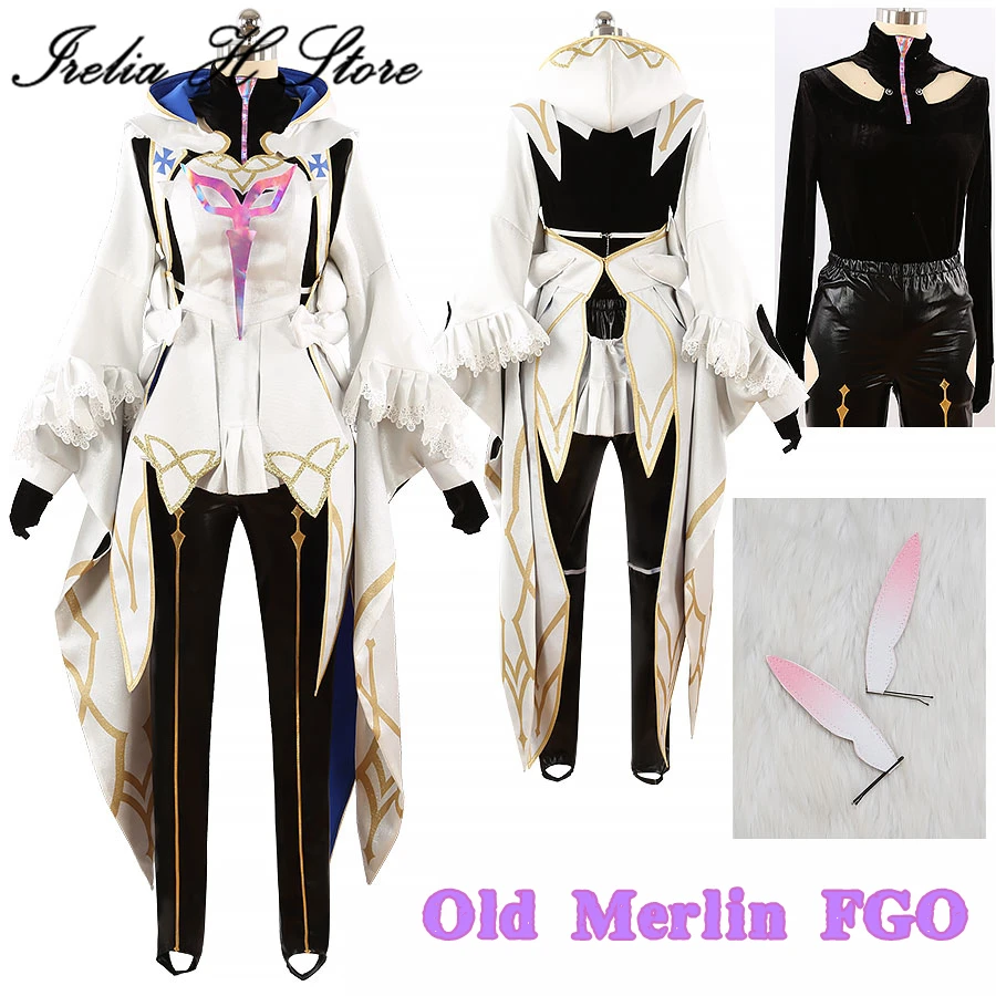 

Irelia H Store Old Merlin FGO Fate/Grand Order Merlin косплей костюм женский сценический один может индивидуальный размер