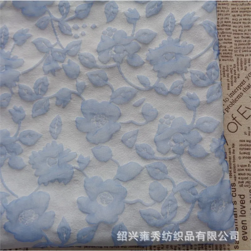 New bubble embossed jacquard flower vine three-dimensional puffy skirt fabric dress