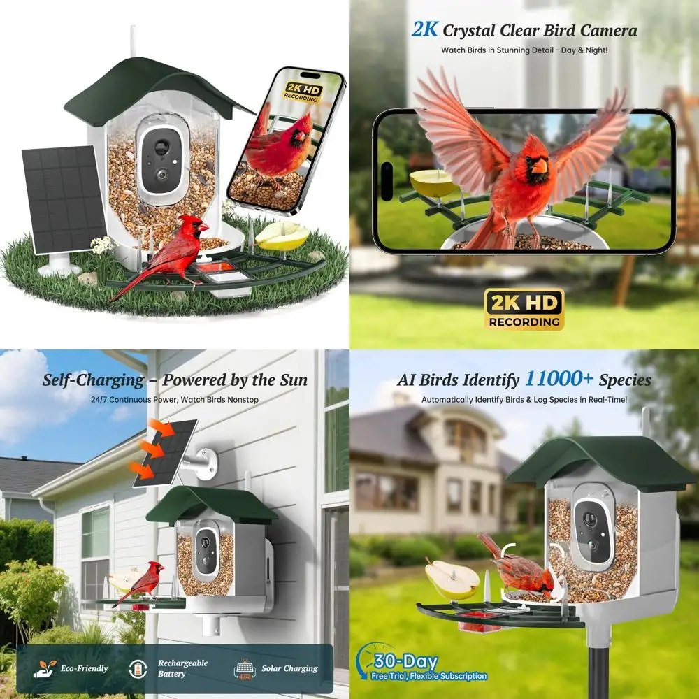 2K Hd Ai Bird Feede…