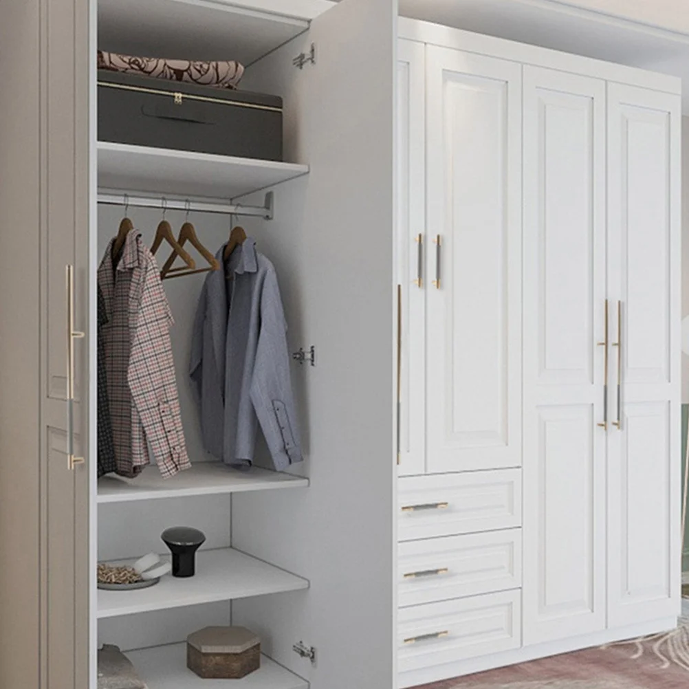 

2 шт., Т-образная планка для шкафа, алюминиевые ручки, ручки для ящиков, мебельная фурнитура для дверей шкафа, износостойкий гладкий круглый угол