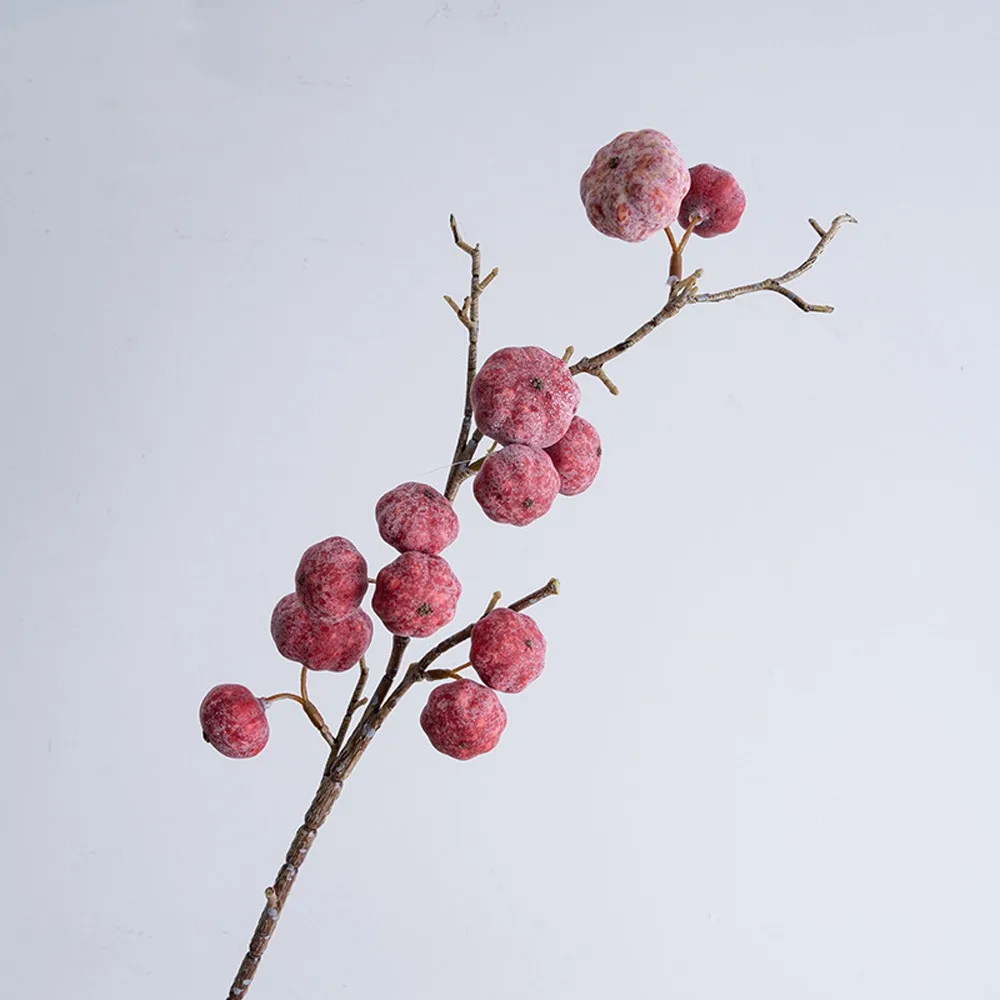 

Green Plant 12-Fruit Artificial Pumpkin Branches Handmade Realistic Simulation Pumpkin Elegant Fake Plants Thanksgiving