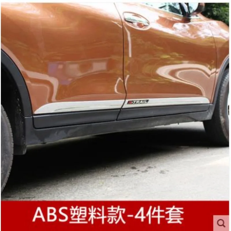 For Nissan X-Trail T32 2014-2019 ABS Chrome Car Body Side Door Molding Trim Exterior Body Kits Cover Car Accessory