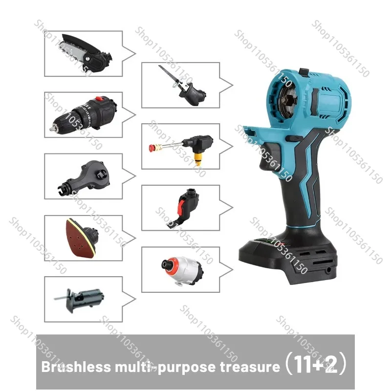 Cordless All-in-One Multi-function Power Tool Set Household Repair DIY 20 Head Options for Makita Batteries Plastic Hard Case view 5