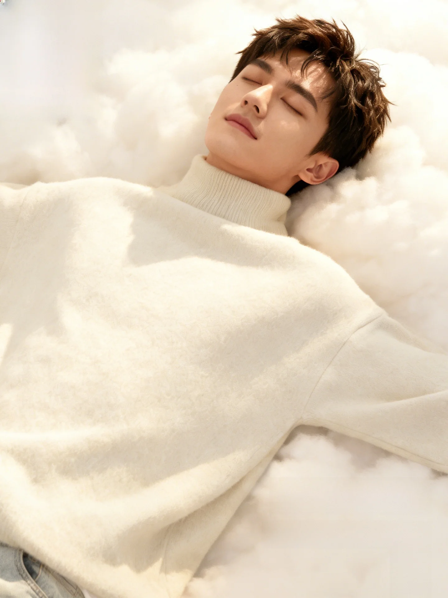 

Fce Lined Knitted Sweater Men's Casual Inner Wear Comfortable Warm Faionable Ci Sle Winter Long Sve