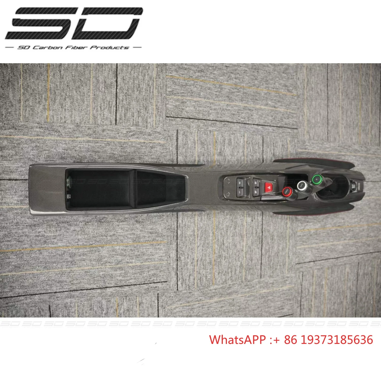 Facelift Pista Style Dry Carbon Fiber Interior Gear Panel for F-errari 488