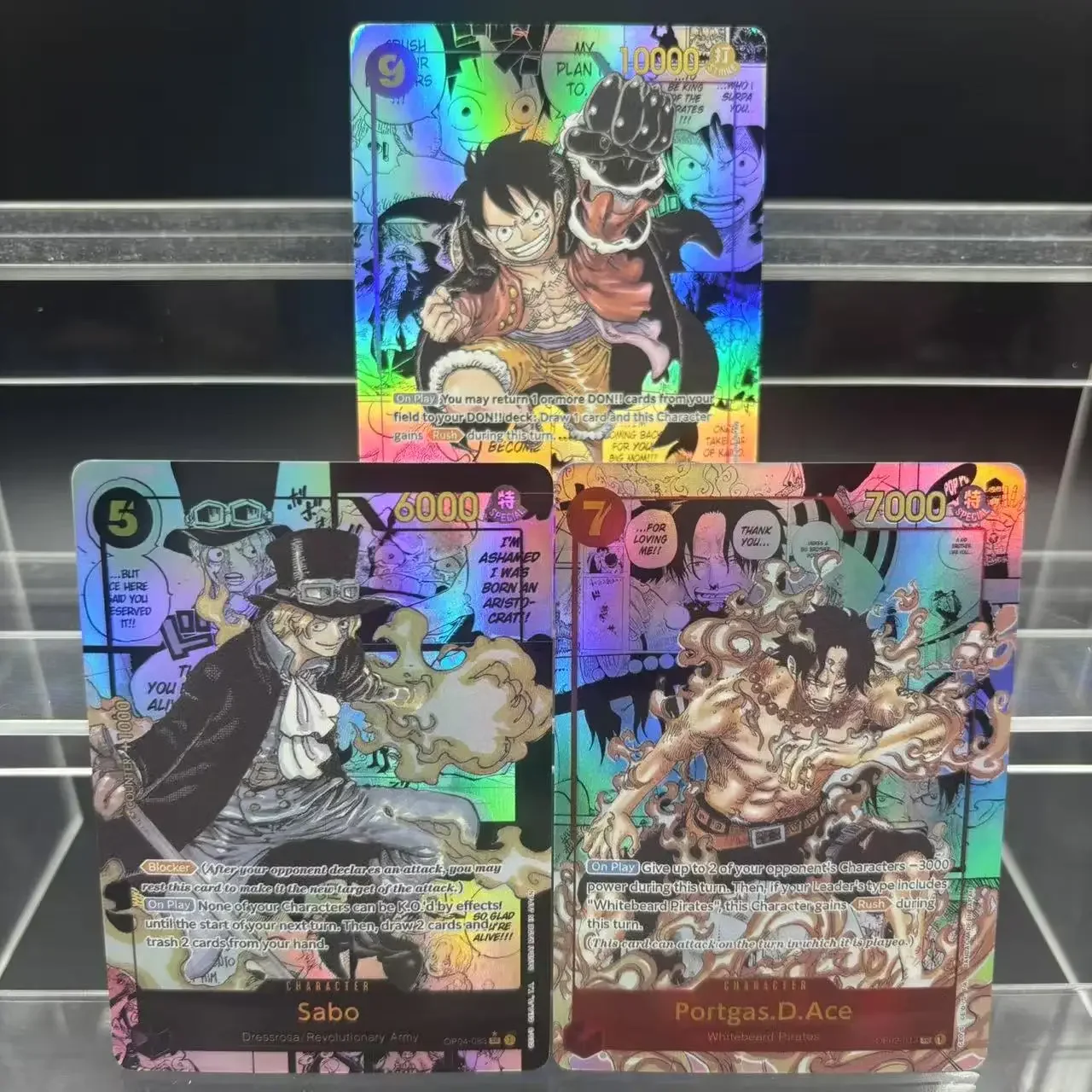 OPCG NL Een Stuk Roronoa Zoro Monkey D. Luffy OP05-119 DIY Zelf Gemaakt Enkele Kaart Klassieke Game Anime Kaart Gift speelgoed