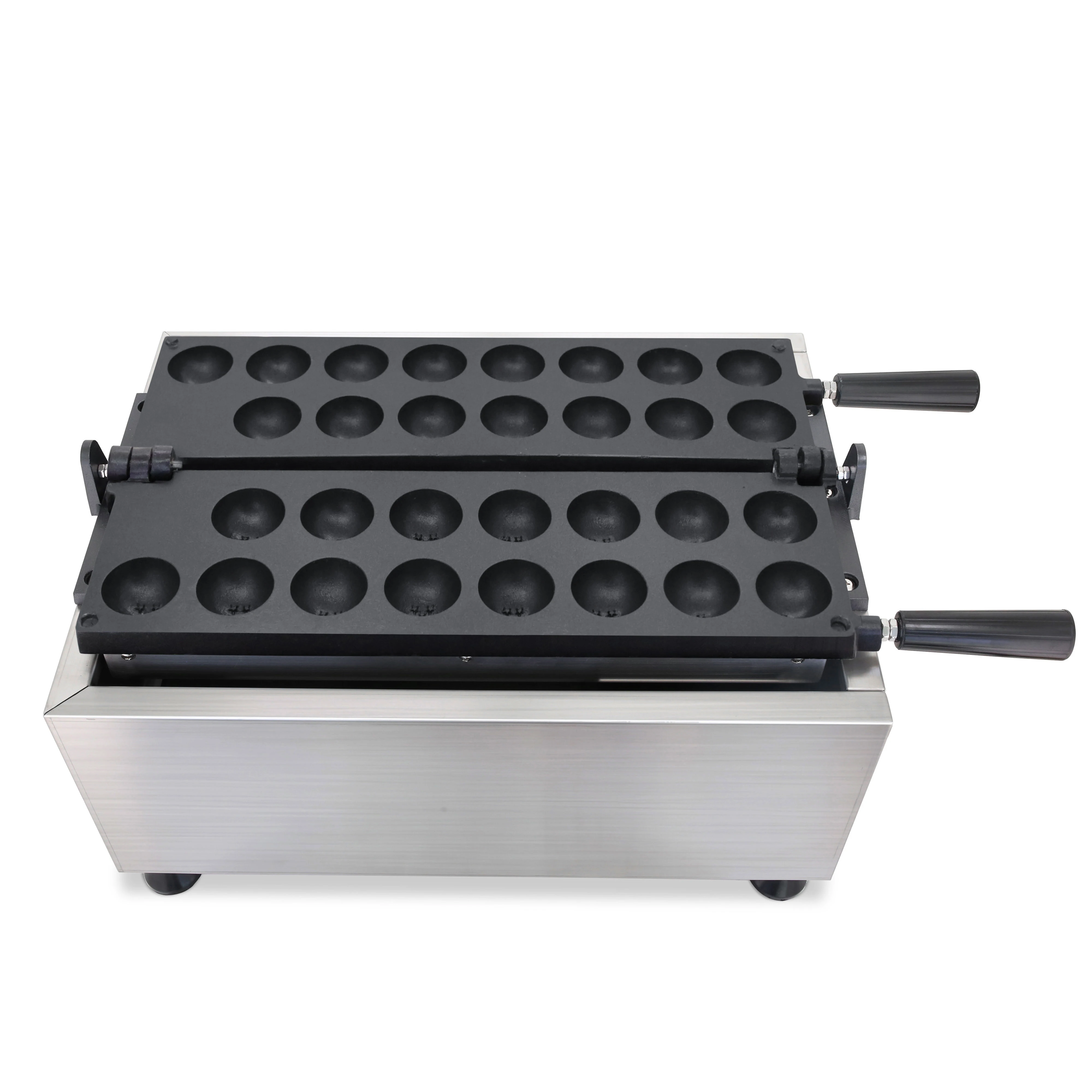 Diskon populer 180 Rotary Mini Ball Bomb pembuat wafel bulat bentuk bola makanan ringan mesin untuk dijual dengan CE