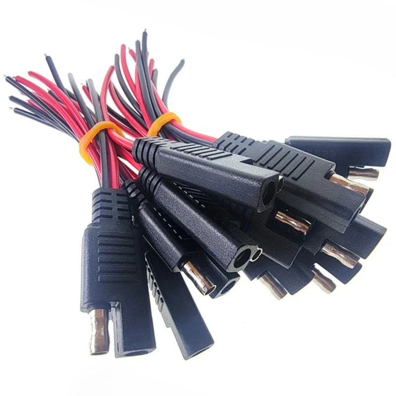 

18AWG SAE Male Female Cable Power Extension Connector Wire for DIY Automotive Solar Battery Plug Wire SAE Cable P1 12CM