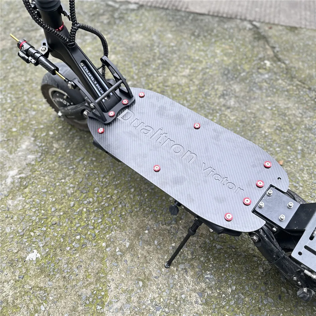 Customized Carbon Fiber Deck Pedal Cover For Dualtron Electric Scooter Thunder Victor Luxury