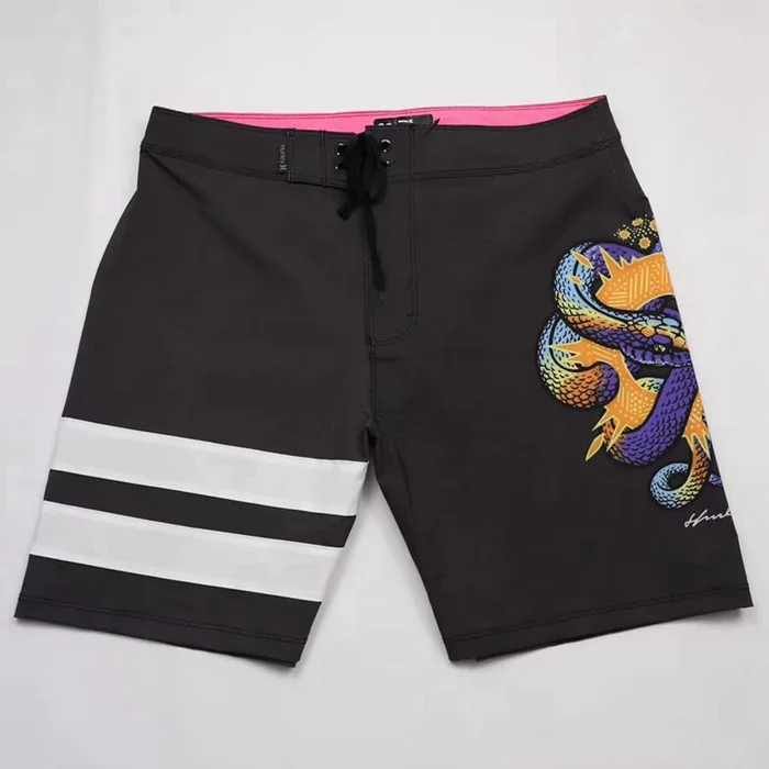 Men's Elastic Qui Dry Beach orts Casual Surfing Swimming Pants Low Waist Straight Leg Spor Sle Bright Color Camo Pattern