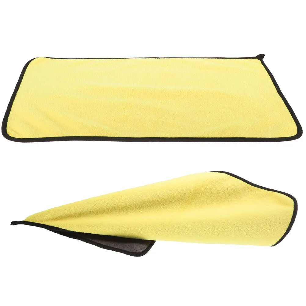 

2 Pcs 30x60cm Reusable Bike Motorcycle Cleaning Cloth Towels Fine Fiber Car Accessory Drying Wash Multi-Function Daily Use
