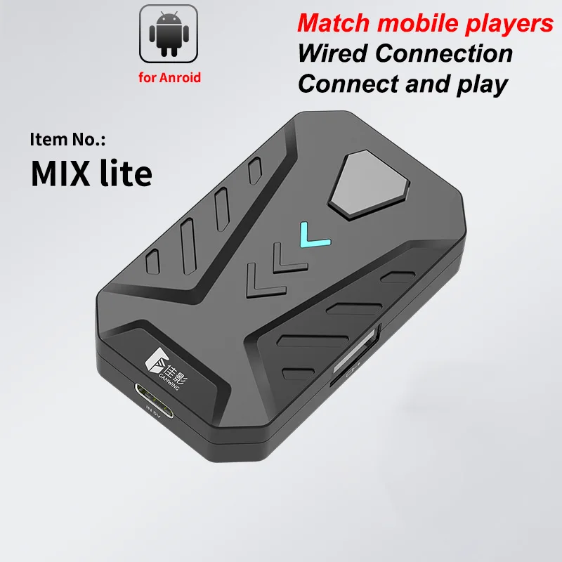 Imagem -04 - Mistura por Lite Pubg Gaming Keyboard Mouse Combo Teclado Móvel e Conversor de Mouse Controlador de Jogo Móvel para Android Ios Ipad