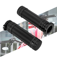 Manillar de 1 "", 25mm, empuñaduras negras CNC para Harley Dyna Sportster Touring Softail Fatboy Road King Low Rider Iron 883