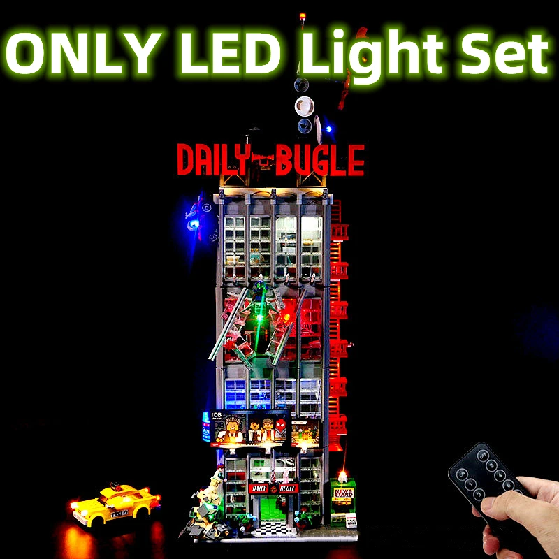 

IN STOCK Remote Control LED Light Set For Daily Bugle Model Compatible With LEGO 76178 Building Blocks Bricks Accessory Toys