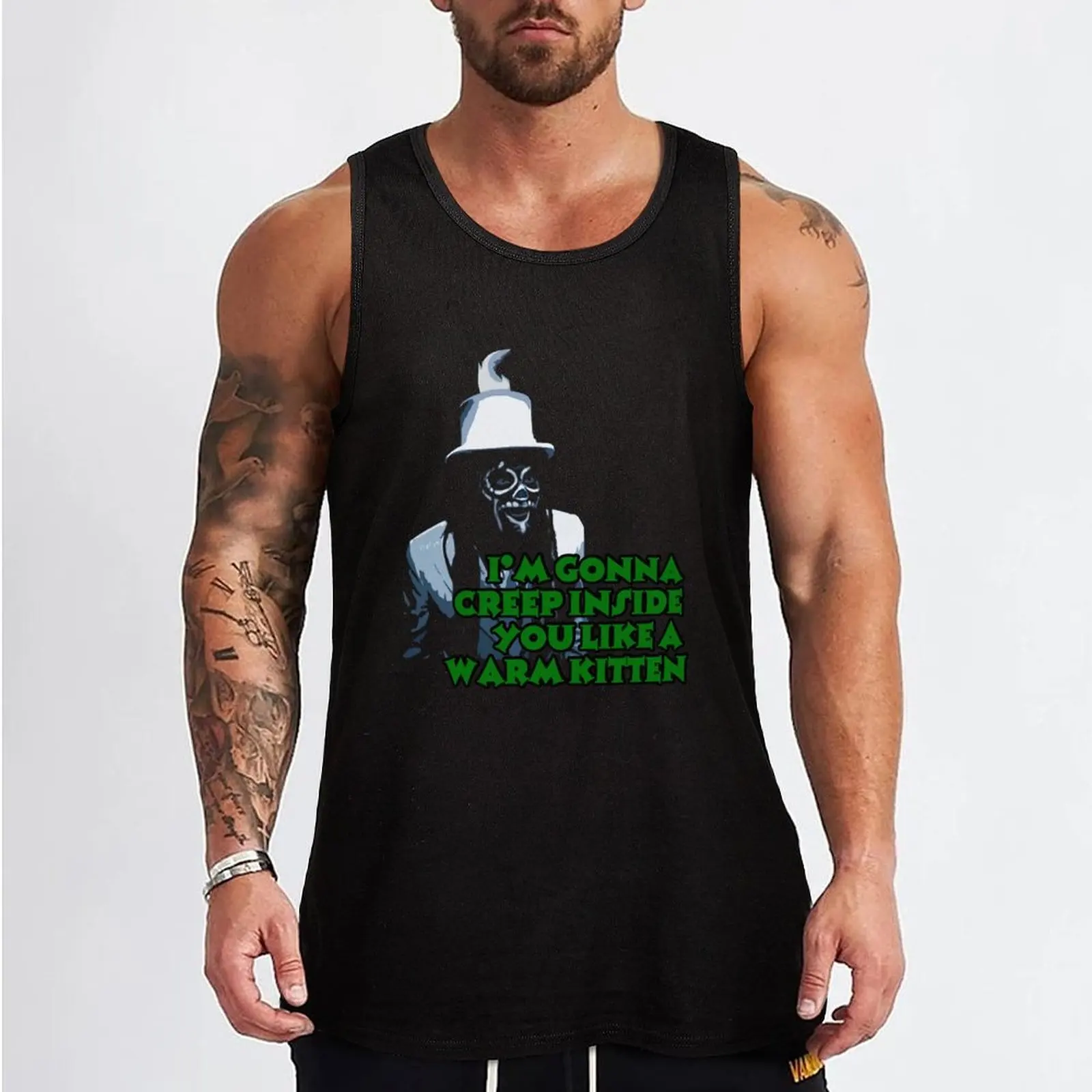 The Spirit Of Jazz Warns Vintage Retro Tank Top Gym wear new in tops & t-shirt Top