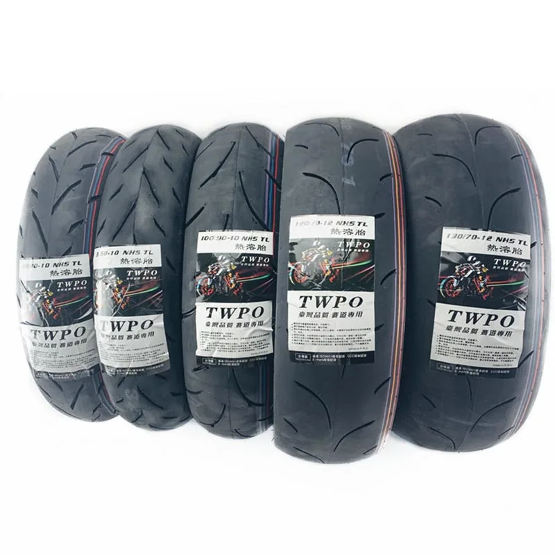 Motorcycle Semi-Slick 350/100/90-10 Fuxi “Ghost Fire” GY6 ‘Jinzhan'“Little Turtle” Motorcycle 10 12-inch Tubeless Tire