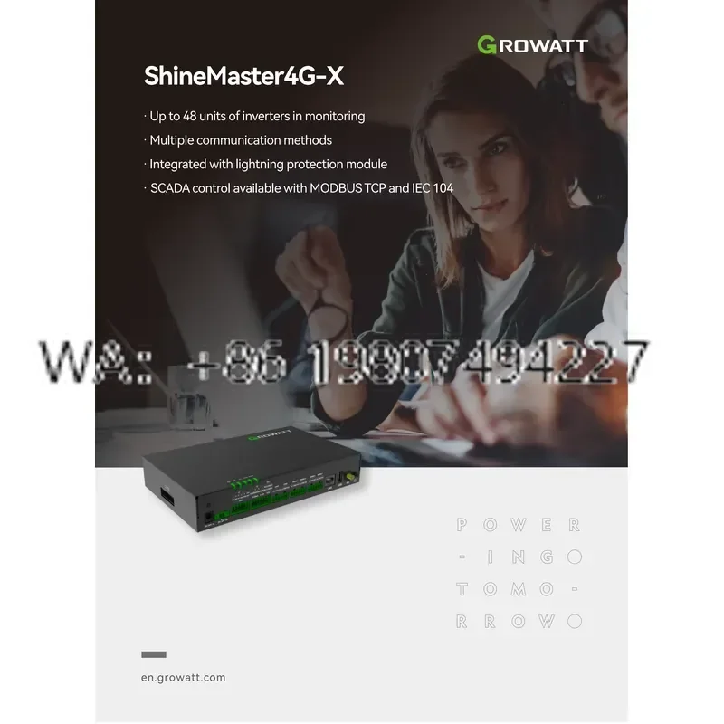 ShineMaster4G-X Monitoring Device Supports RS485 Ethernet 4G Communication for Solar System