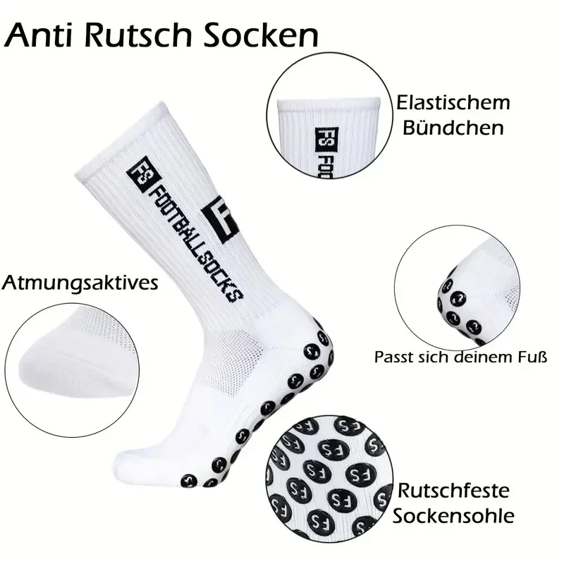 1Pairs Non-slip Football Socks Breathable Wear-resistant Outdoor Sports Socks For Soccer, Rugby, Basketball, Running - view 4
